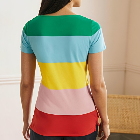 Boden NWT Short Sleeve Breton Striped T-Shirt Size 20-22 - Picture 4 of 14